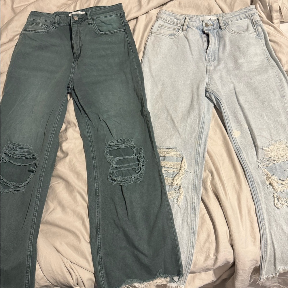 SET OF 2 VICI Distressed Jeans - Picture 2 of 5